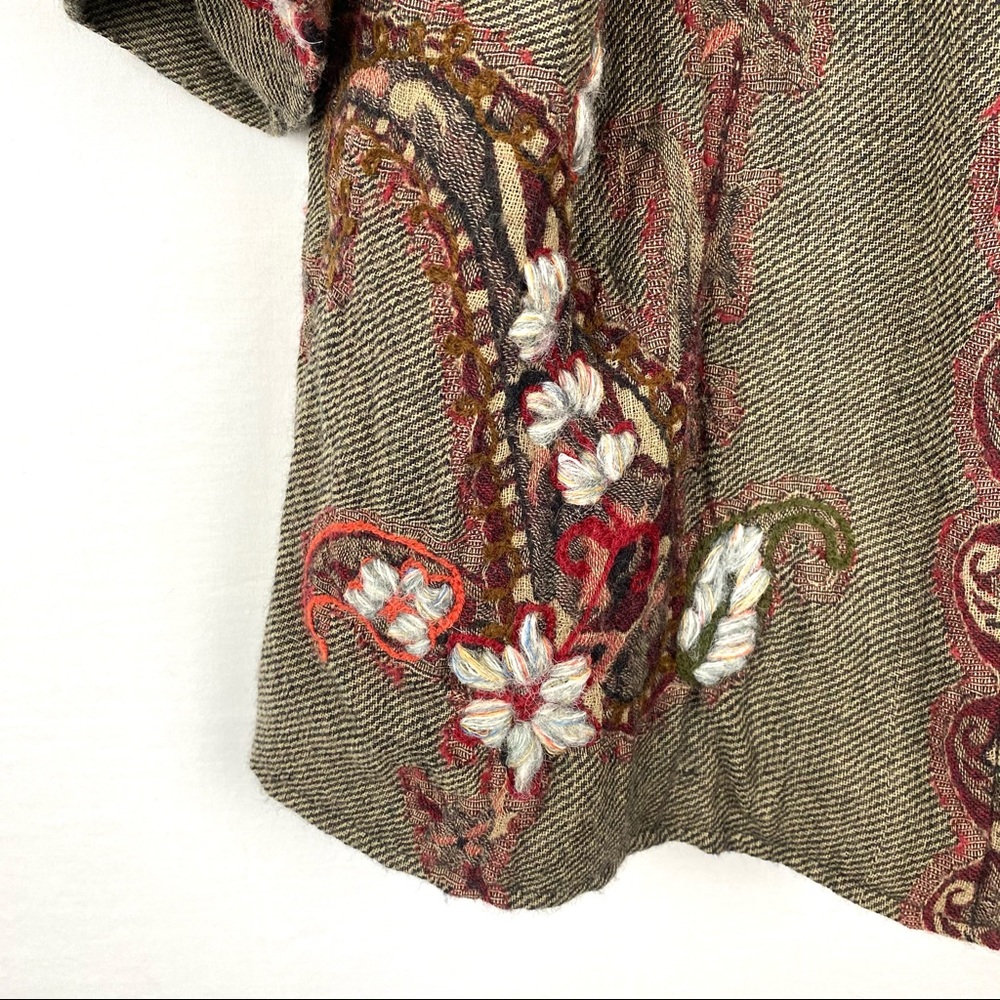 Soft Surroundings Izmir Crewel Patchwork Jacket - image 5